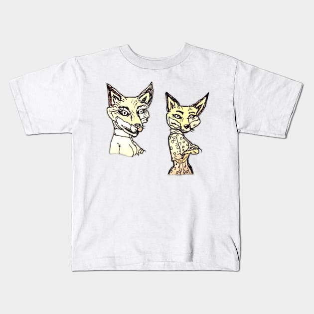 FANTASTIC FOXYS Kids T-Shirt by MattisMatt83